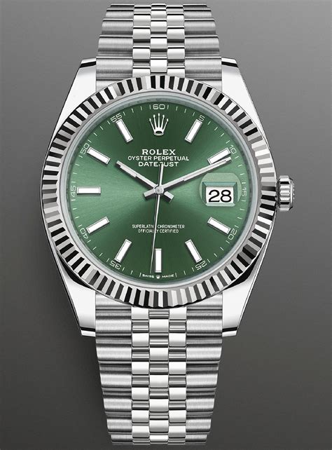 rolex oyster perpetual datejust green.